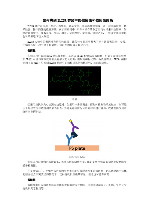 2017软文-13 如何辨别ELISA实验中的假阴性和假阳性结果？