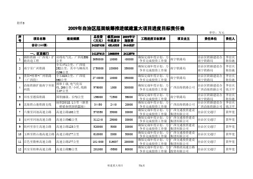 2009广西自治区项目