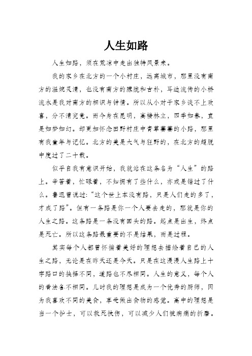 人生如路