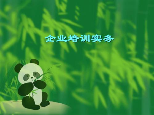 企业培训实务培训讲义(PPT35张)