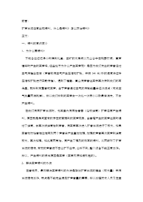 扩声系统防啸叫方法6