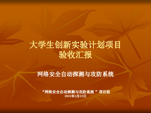大学生创新性实验答辩PPT模板
