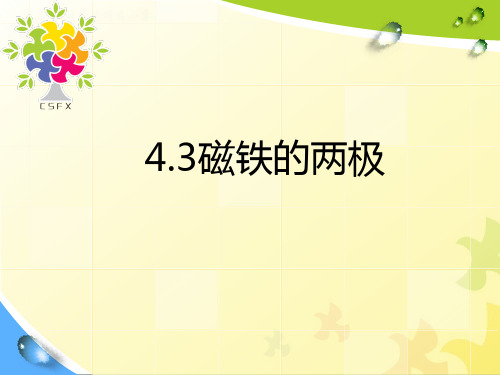 【精品】教科版三年级科学下册4.3磁铁的两极PPT教学课件(共25张PPT)