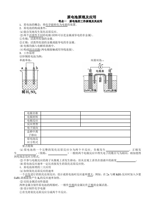 必修2+选修4 电化学：原电池+电解池