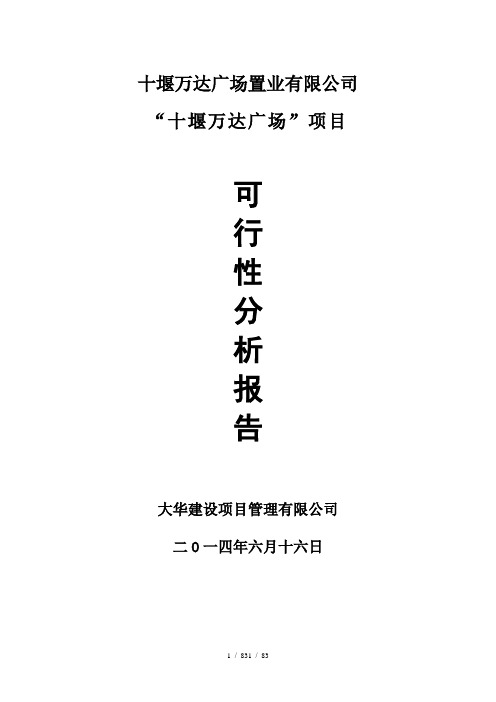 十堰万达广场可研报告