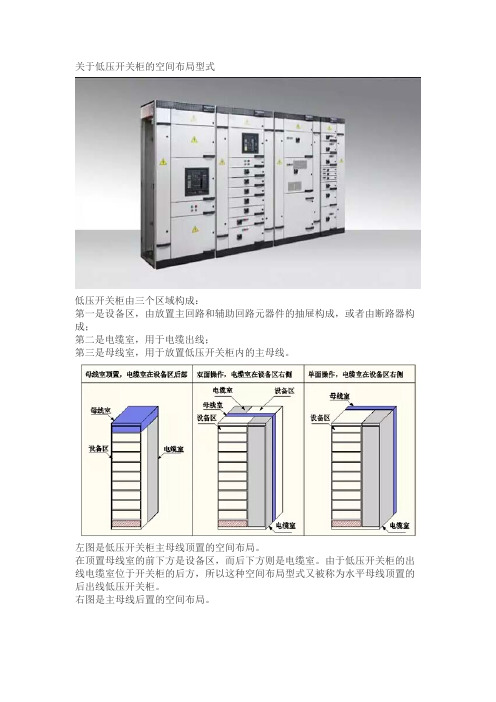 低压开关柜的空间布局型式