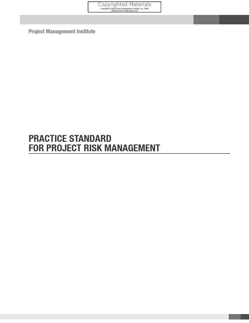 Practice Standard for Project Risk Management-Project Management Institute, Inc. (PMI) (2009)