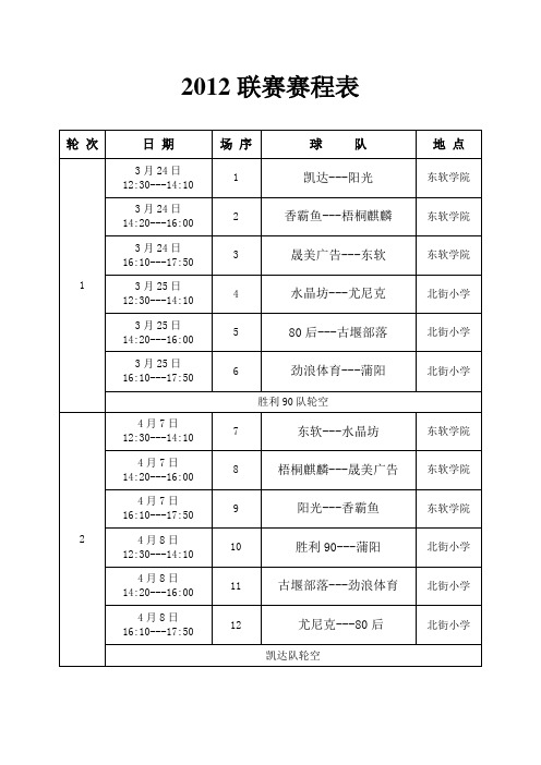12赛程表(定稿)