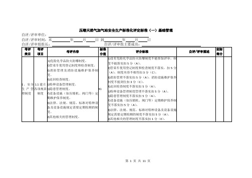 压缩天然气加气站安全生产标准化评定标准(一) 2