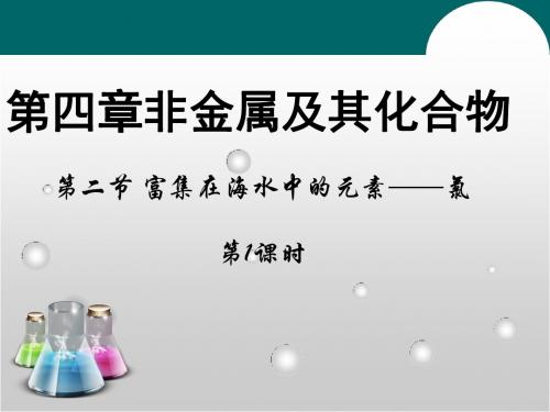 富集在海水中的元素——氯PPT课件45 人教课标版