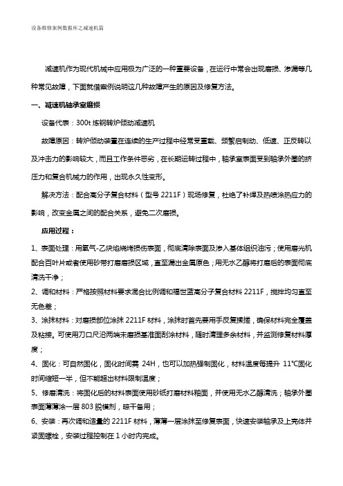 细数减速机常见的几种故障,你遇到过几种？