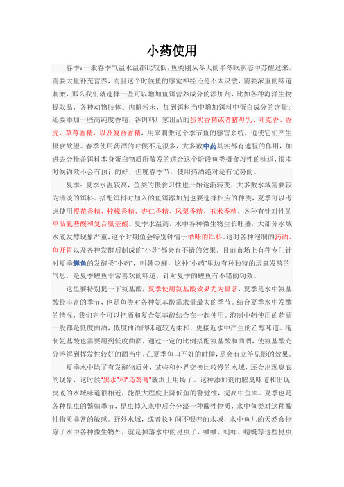 钓鱼小药使用
