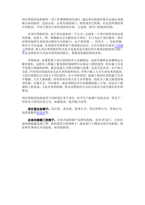 项目型组织