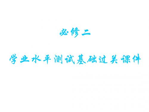 历史必修二会考复习(校内资料)