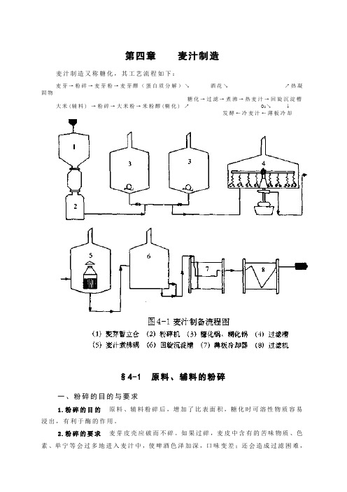 啤酒生产技术电子教材第4章 麦汁制造