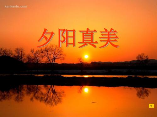 《夕阳真美》教学课件