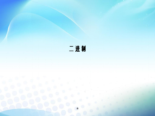 《二进制与编码》PPT课件