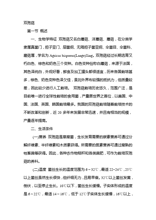 双孢菇
