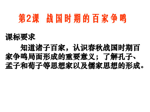 《战国时期的百家争鸣》课件1(62张PPT)