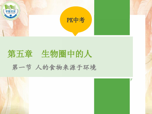 生物圈中的人PPT课件4(5份打包) 人教版