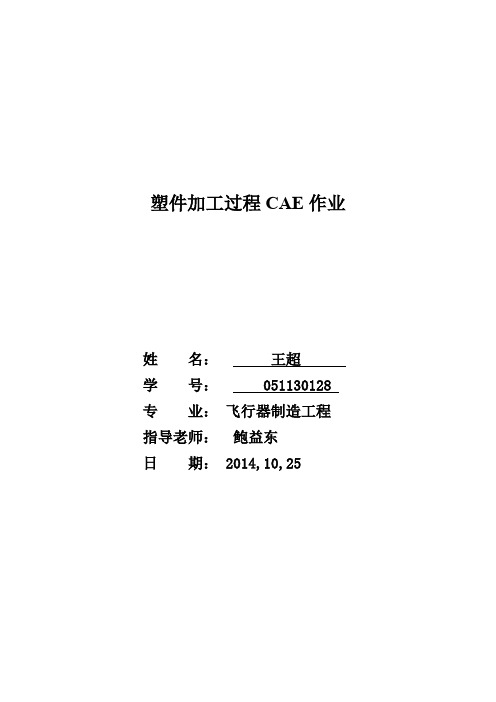 南航塑形加工CAE大作业(DOC)