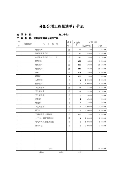 自新共建装饰工程