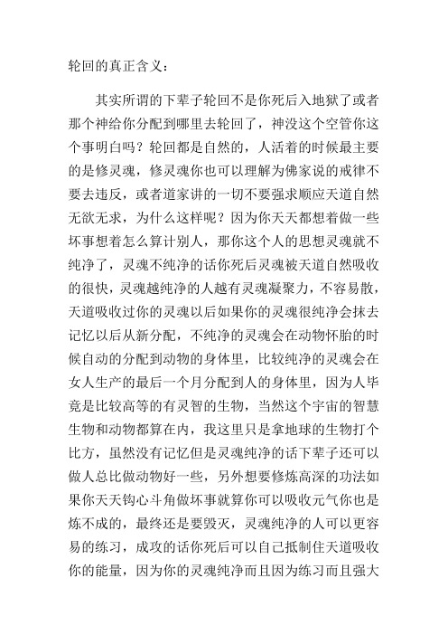 什么是轮回
