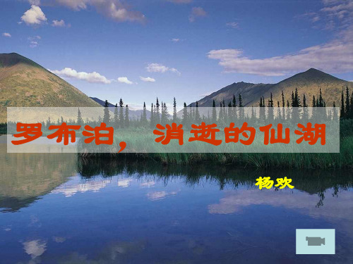 人教版八年级语文下册《三单元  阅读  12 .罗布泊,消逝的仙湖》示范课件_28