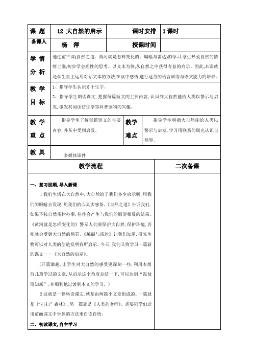 12大自然的启示