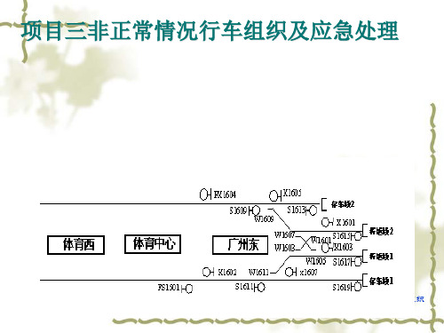 项目非正常情况行车组织及应急处理