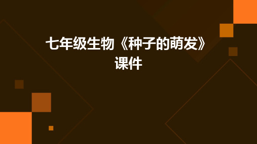 七年级生物《种子的萌发》课件