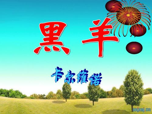 北师大初中九年级语文下册《黑羊》课件