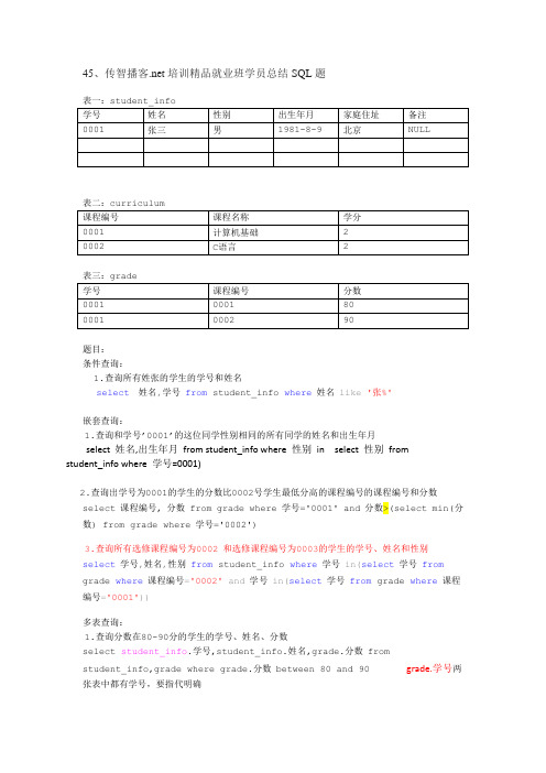 新传智播客数据库