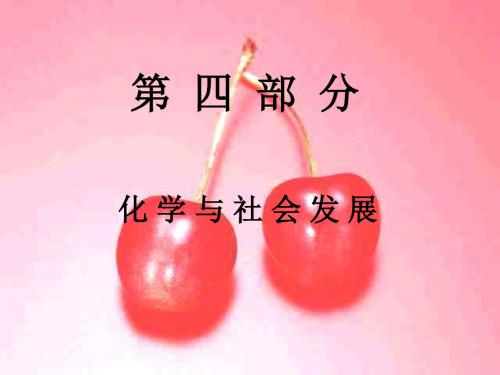 初三化学上学期化学与社会发展复习课件-上海教育版(中学课件2019)