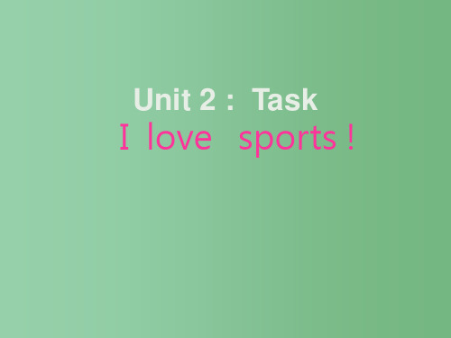 七年级英语上册《Unit2 Let’s play sports》课件