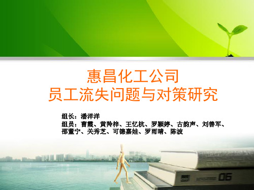 惠昌化工公司员工流失问题与对策研究
