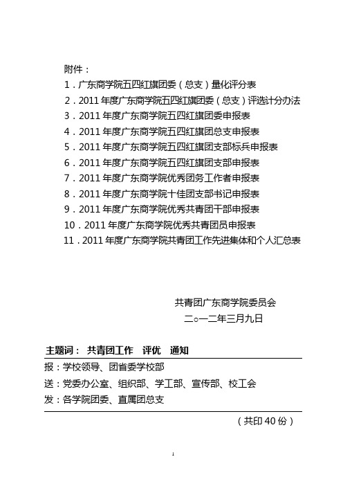 优秀团干、团员申报表
