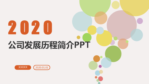 公司发展历程简介PPT