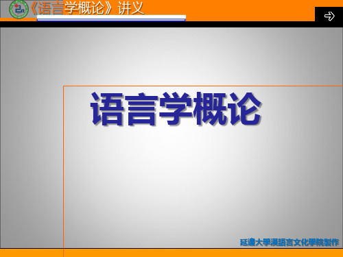 语言学概论(第六章)
