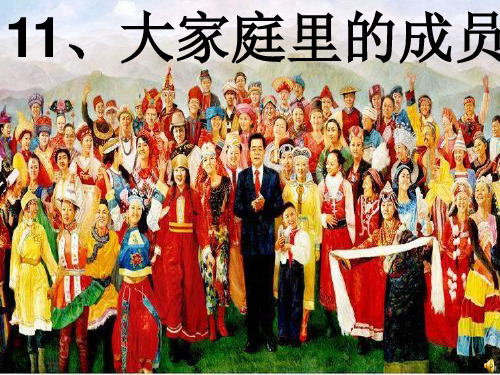 品德与社会五年级下册《大家庭里的成员》课件