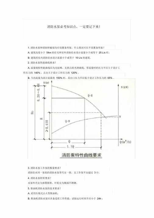 消防水泵必考知识点.doc