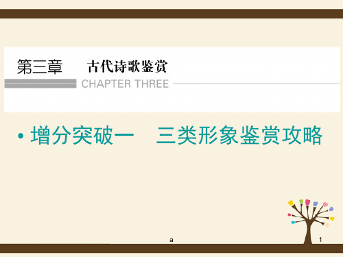 高考语文二轮复习 三类形象鉴赏攻略知识点课件