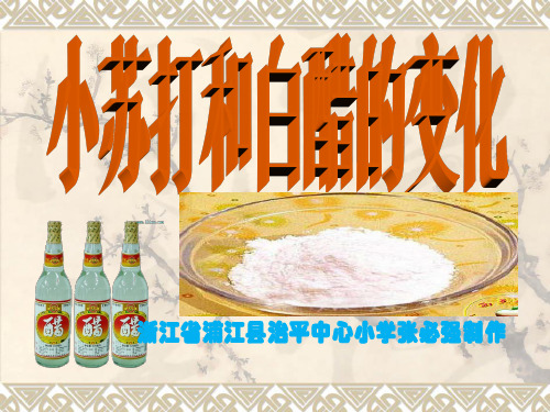 教科版六年级科学下册小苏打和白醋的变化PPT(含课堂作业及答案)