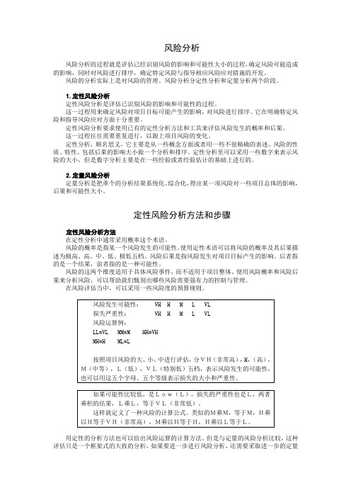 项目风险管理二