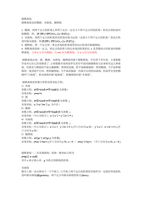 椭圆知识