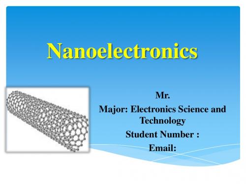 Nanoelectronics- 纳电子学