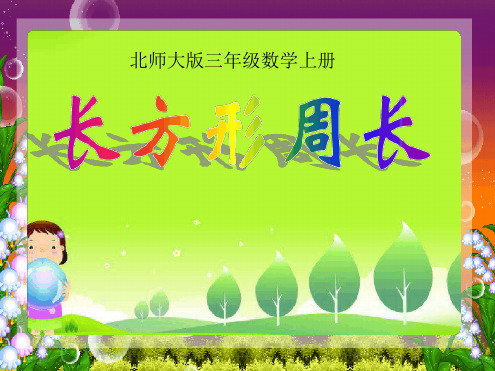 三年级上册数学课件长方形周长北师大版13
