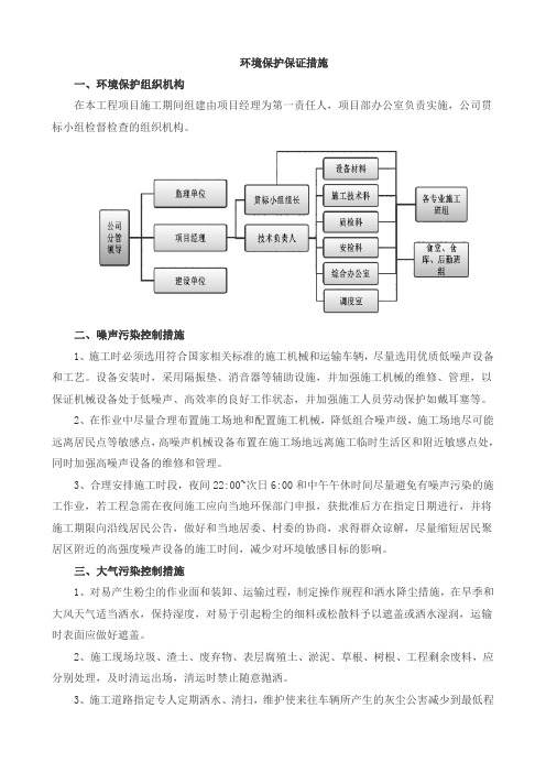 环境保护保证措施