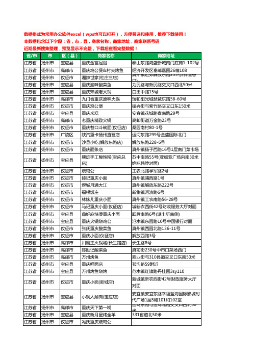 2020新版江苏省扬州市重卡工商企业公司商家名录名单黄页联系电话号码地址大全138家