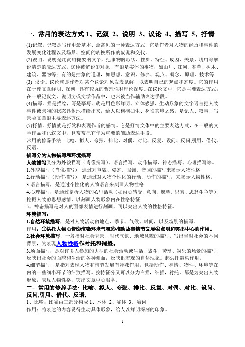 常用的表达方式